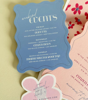 Details For Your Wedding Paper Suite