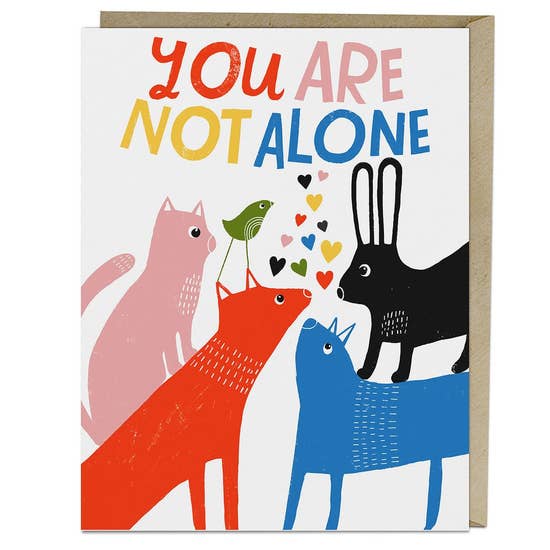 You Are Not Alone Card by Emily McDowell - Cute Buttons Gift and Paper  Boutique