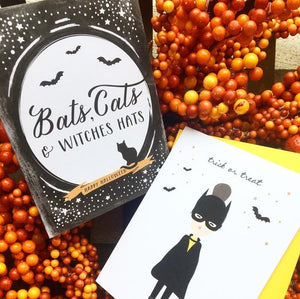 Halloween cards, Cute Buttons gift and paper boutique, snail mail. local