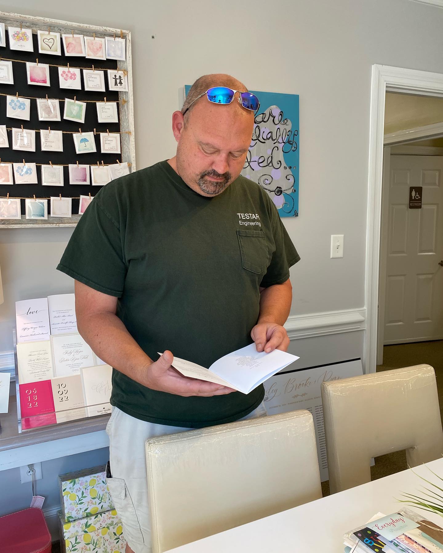 Wedding Day Stationery Pickup