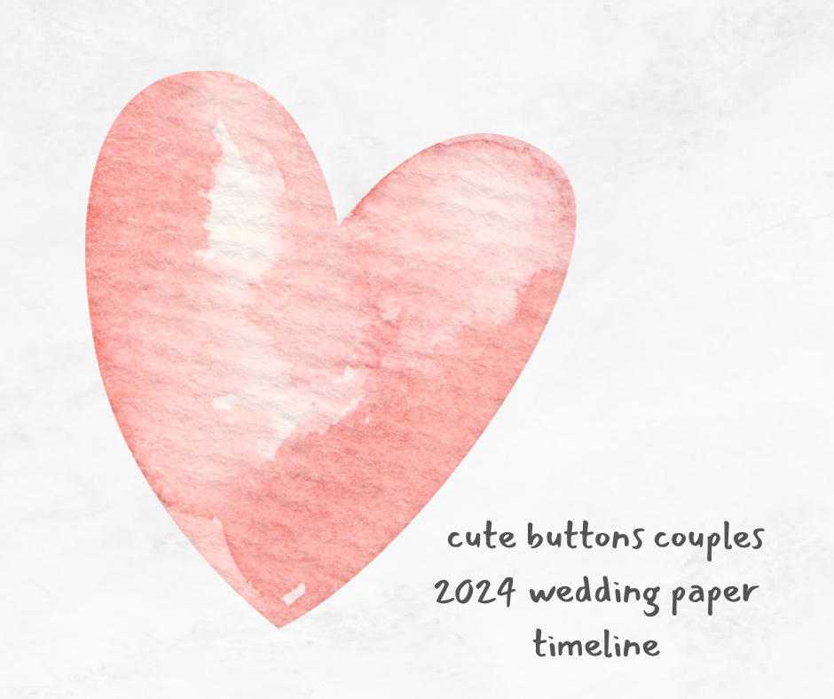 Cute Buttons 2024 Couples Wedding Paper Timeline Cute Buttons Gift   Cute Buttons Couples 2024 Wedding Paper Timeline 2 2048x 