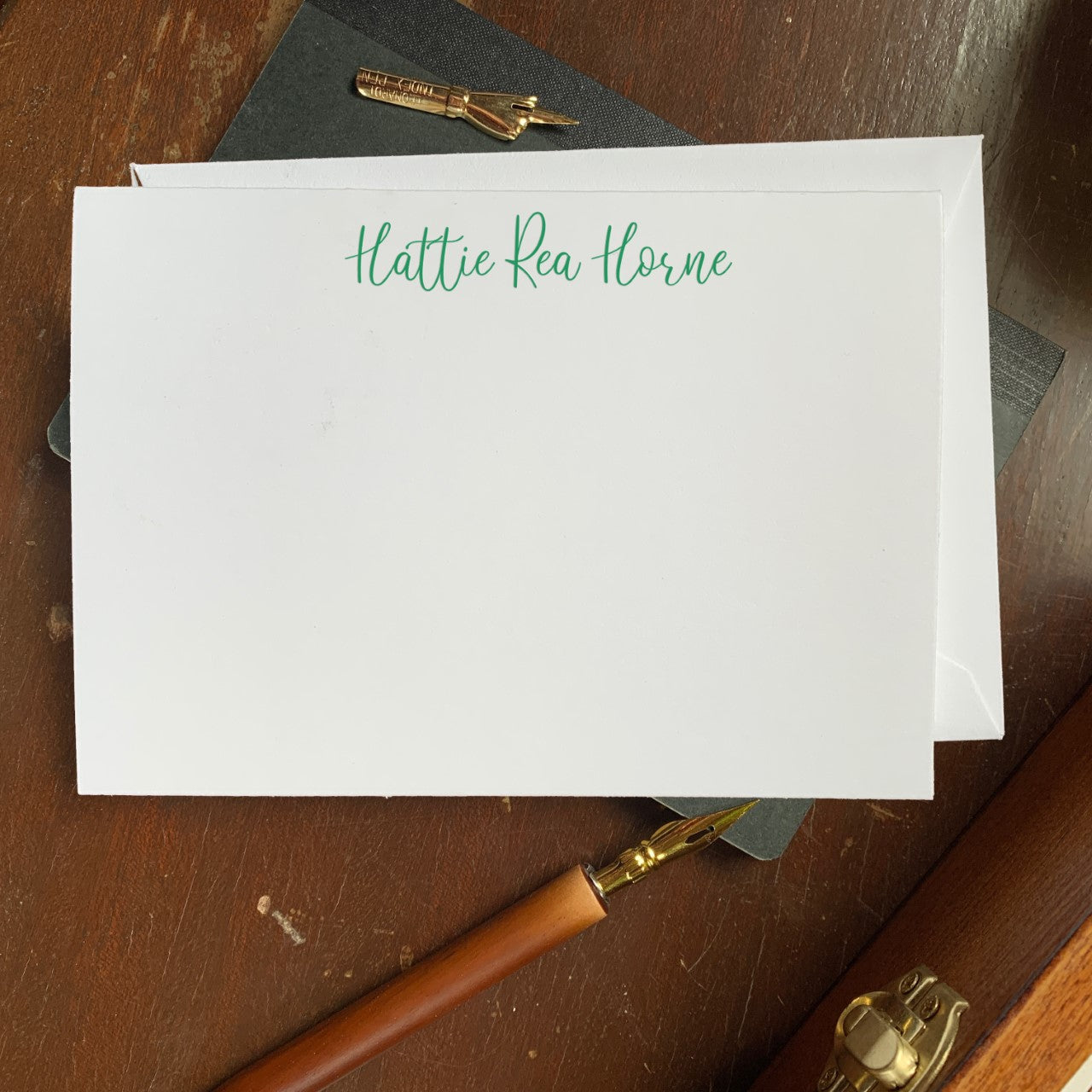 Cute Buttons Line of Letterpressed Flat Notecards