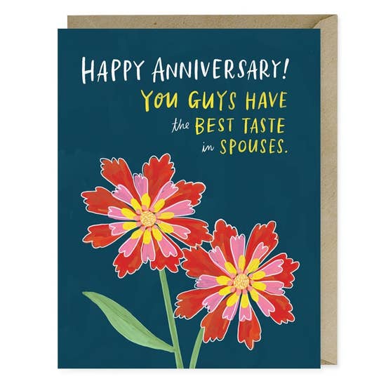 Taste in Spouses Anniversary Card