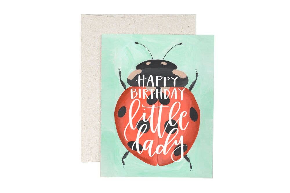 Ladybug Birthday Greeting Card