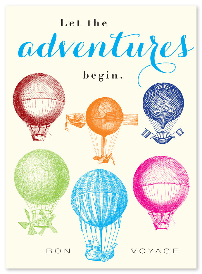 Bon Voyage Balloons Card by J Falkner