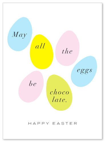 Chocolate Easter Eggs Card by J. Falkner