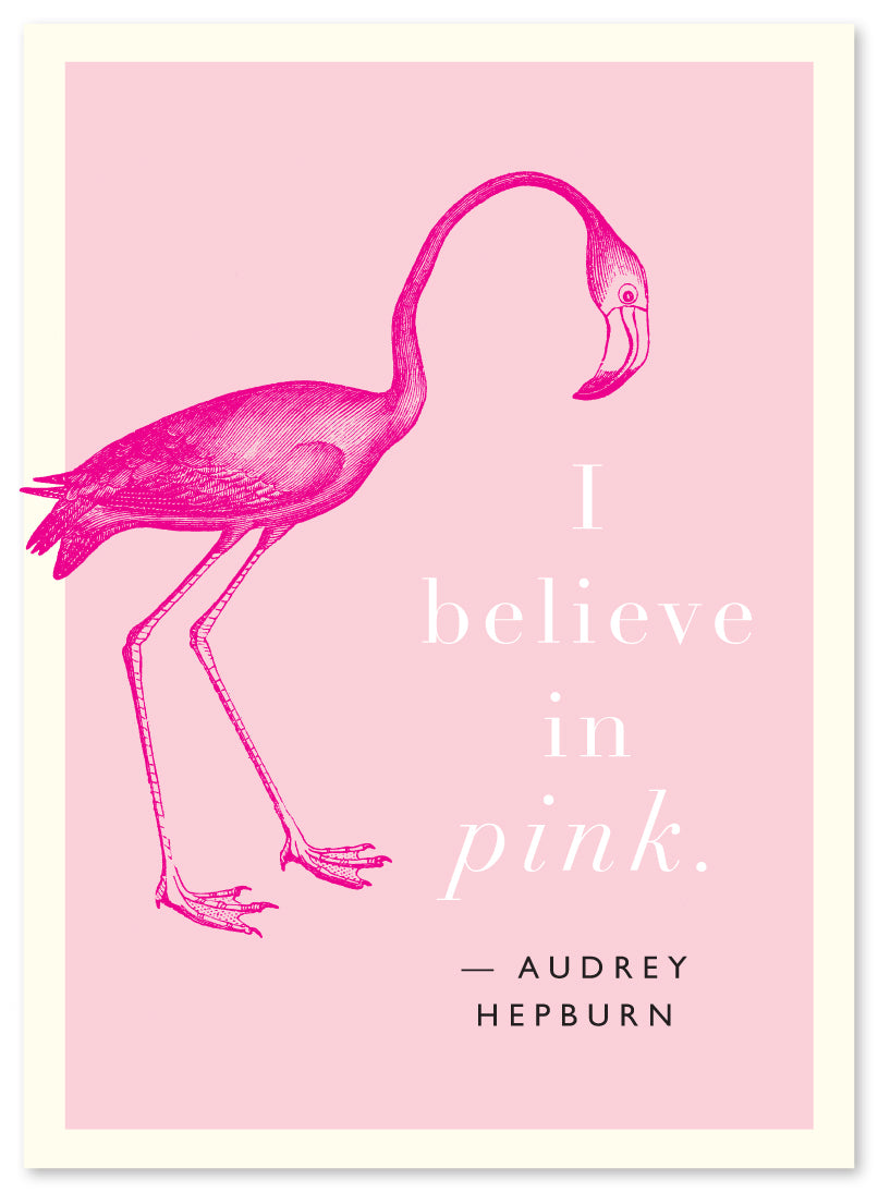 Audrey Hepburn "Pink" Quote by J Falkner