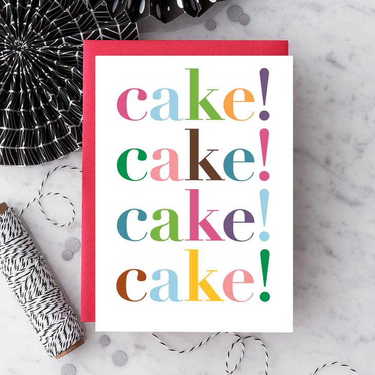 Cake Cake Cake Birthday Card