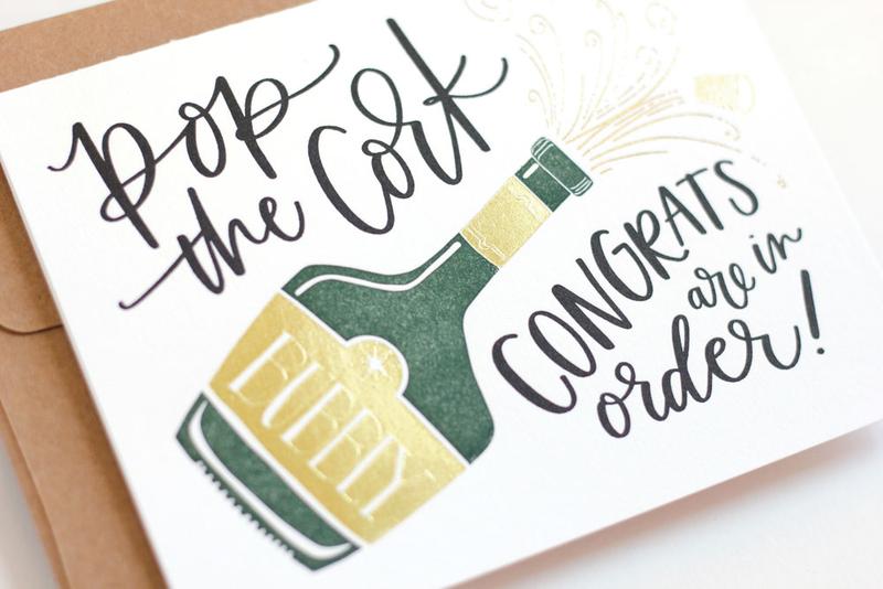 Congrats Champagne Greeting Card