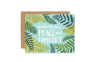 Wishing You Peace And Comfort Greeting Card