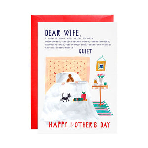 Dear Wife - Mother's Day Greeting Card