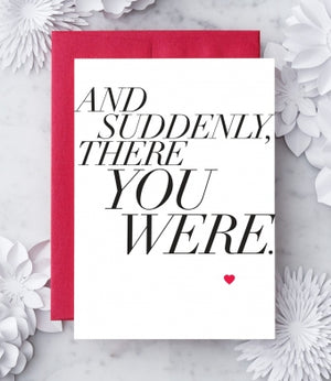 Suddenly Greeting Card