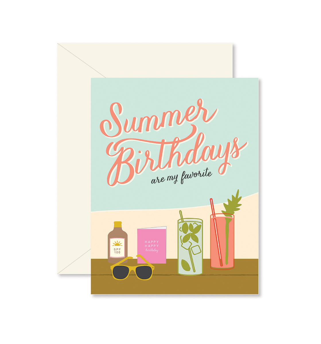 Summer Birthdays Greeting Card