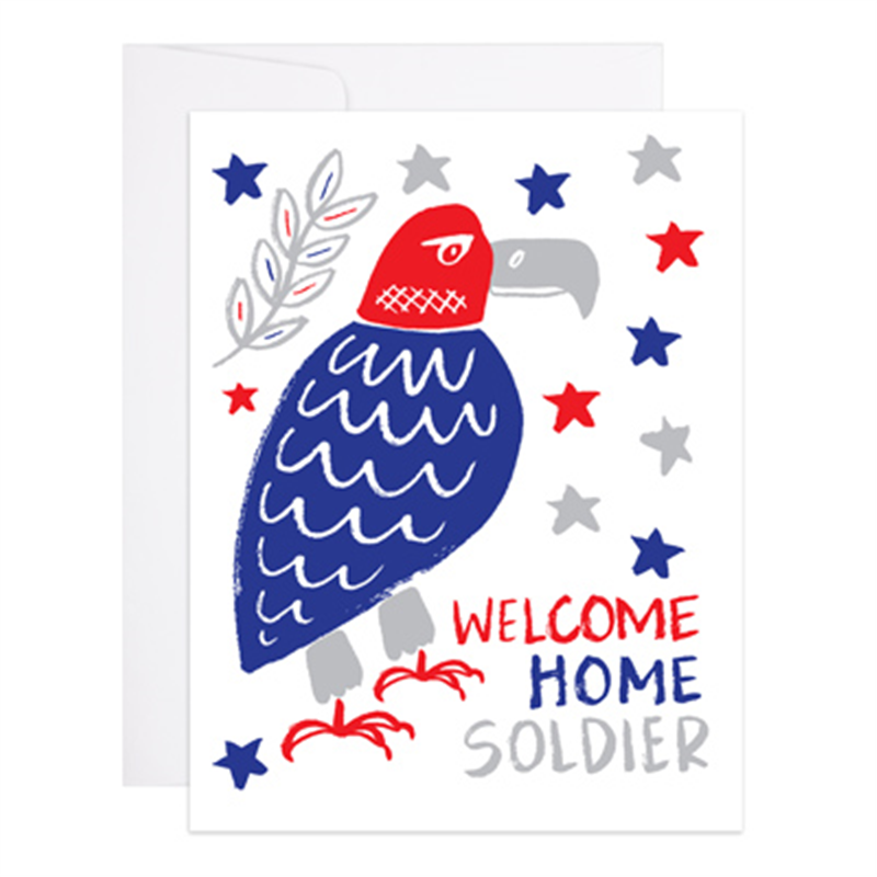 Welcome Home Soldier Greeting Card