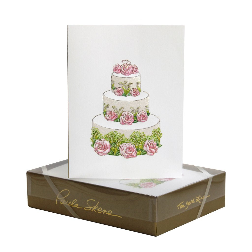 Rose & Lily Wedding Cake
