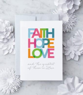 Faith, Hope, Love Card