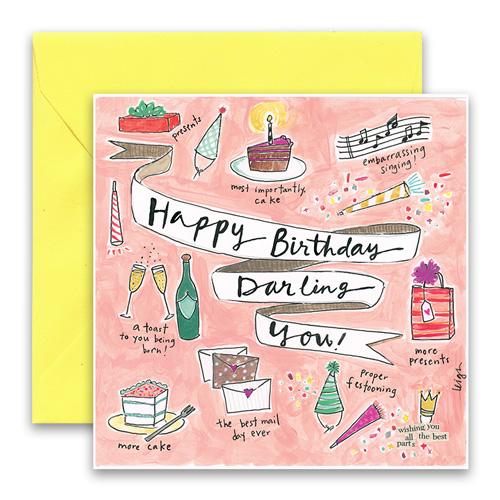 Darling You Birthday Greeting Card